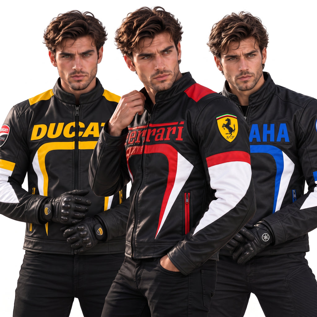 🏁 CHAQUETA RACING PREMIUM ESTILO QUE SE HACE NOTAR – FERRARI | YAMAHA | DUCATI